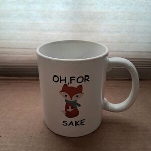 White Fox Design Mug